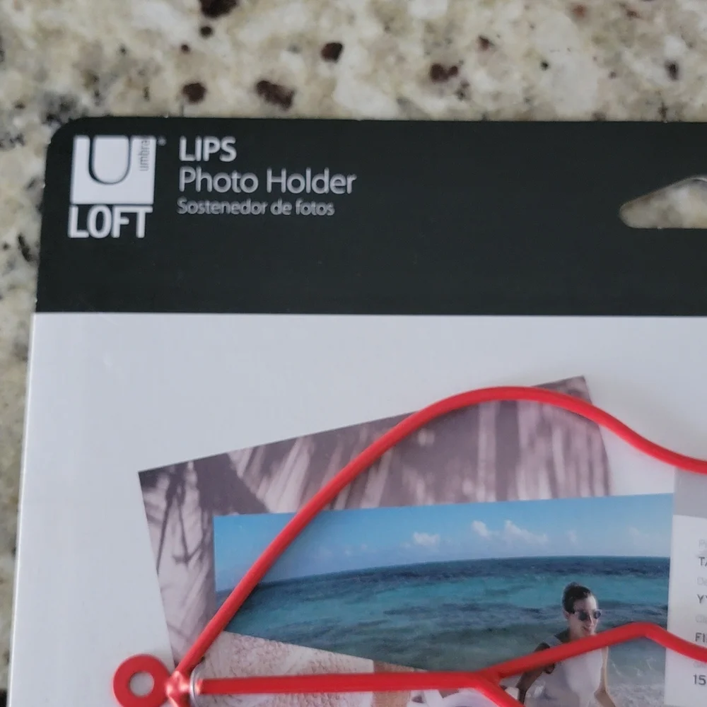 LOFT Pink Lips Photo Holder